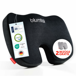 Blumtal® Memory Foam Sitzkissen hart 🪑 - Keilkissen zur Rückenentlastung Angebot bei HelloDeals