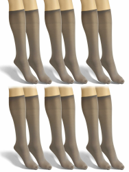 🧦🌈 Sesto Senso 6 Paar Damen Kniestrümpfe Microfaser Blickdicht 40 Den Kniesocken Bunt Seidenglatt 🌟 Angebot bei HelloDeals