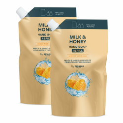 Angebot: Amazon Milk & Honey Handseife Nachfüllpack, 2 x 1000 ml 🍯🥛 Angebot bei HelloDeals