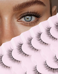 Onlyall Natürliche Wimpern Wispy Lashes - Natürlicher Look - 7 Paare D1 ❤️🌿 Angebot bei HelloDeals
