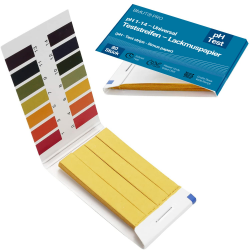 🌡️🎨 80x pH-Wert 1-14 Teststreifen: Indikator, Testpapier, Lackmuspapier Angebot bei HelloDeals