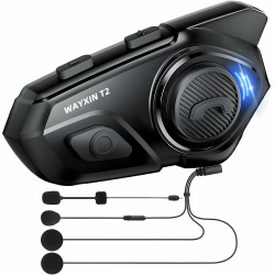 WAYXIN T2 Motorrad Headset mit Gegensprechanlage 🏍️ Angebot bei HelloDeals