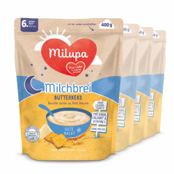 Milupa Milchbrei Butterkeks - Babybrei ohne Palmöl - Frei von Konservierungs- und Farbstoffen Angebot bei HelloDeals