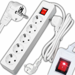 🔌 Steckdosenleiste 5-Fach mit Überspannungsschutz und 5m Kabel ⚡️ Angebot bei HelloDeals