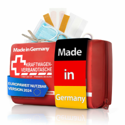 🚑 BigDean Verbandskasten MADE IN GERMANY in rot - Erste Hilfe Set für das Auto 🏎️ Angebot bei HelloDeals