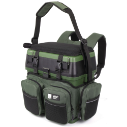 🎣 Zite Fishing [Multi Angelkoffer-Rucksack & Sitz-Kiepe in 1] ⭐️ Angeltasche inklusive 4x Tackle-Angelbox für Angelzubehör im Deckel Angebot bei HelloDeals
