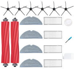 🤖🧹 Loveco Zubehör Ersatz für Roborock S7 | 2 Hauptbürste, 4 Filter, 6 Seitenbürsten, 4 Wischtücher, 1 Reinigungswerkzeug Angebot bei HelloDeals