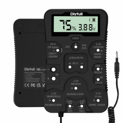 Dlyfull Universal Batterietester 🌟 Batteriemessgerät mit LCD Display Angebot bei HelloDeals