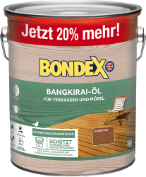 Bondex Bangkirai Öl 3 L für 66 m² 🌲 | Extrem wasserabweisend 💧 | Schützt vor Rissbildung und Austrocknung 🌞 | Atmungsaktiv 🌬️ | matt | Holzöl | Holzschutz Angebot bei HelloDeals