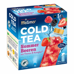 Meßmer Cold Tea Sommer-Beere | 14 Pyramidenbeutel | Glutenfrei | Laktosefrei | Vegan 🍓🫐☀️ Angebot bei HelloDeals