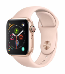 🌟 Super Angebot! 🌟 Apple Watch Series 4 40mm (GPS) - Aluminiumgehäuse Gold Sandrosa Sportarmband (Generalüberholt) Angebot bei HelloDeals
