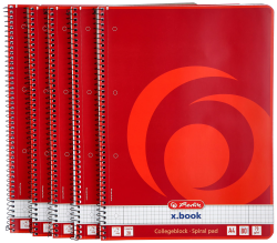 📚 Herlitz Collegeblock x.book A4, Lineatur 28, 80 Blatt, Rand innen und außen, 5 Stück Sonderangebot! 🎉 Angebot bei HelloDeals