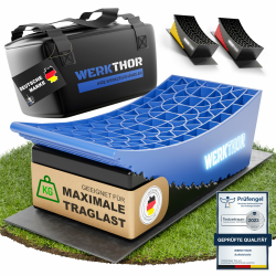 WERKTHOR Auffahrkeile für Wohnwagen [2er Set] 🚐✅ - Stufenfreies Nivellieren [<13,5t] Angebot bei HelloDeals