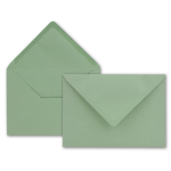 Angebot: 50x Brief-Umschläge in Eukalyptus-Grün 💌🌿 Angebot bei HelloDeals