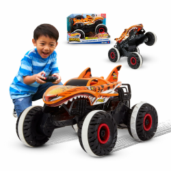 🔥 Hot Wheels Monster Trucks Ferngesteuertes Auto Tiger Shark 🐯🦈 Angebot bei HelloDeals