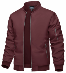 TACVASEN Herren Bomberjacke 🛩️ Leichte Übergangsjacke für Frühling & Sommer Angebot bei HelloDeals