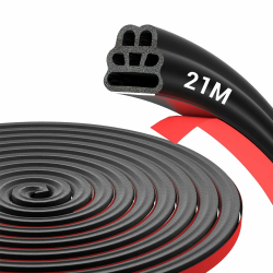 🚗 21m Auto Türdichtung Selbstklebend | Universal Gummidichtung Auto | Wasserdichter Schalldichter Dichtungsstreifen Angebot bei HelloDeals