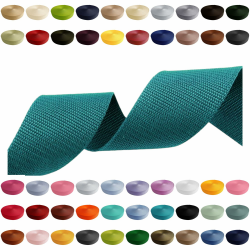 🌈 Gurtband 2m 5m 10m 50m, 50 Farben, Breite 10mm 15mm 20mm 25mm 30mm 40mm 50 mm Taschengurt Polypropylen Ideal für DIY-Projekte, Handarbeiten & Outdoor (549) Türkis, 25mm x 5m Angebot bei HelloDeals