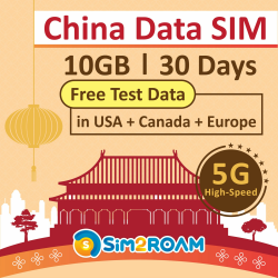 China-Daten-SIM-Karte 📱🇨🇳 | 10GB 5G/4G-Hochgeschwindigkeitsdaten Angebot bei HelloDeals
