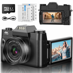 📸 Digitalkamera 4K 48MP Vlogging-Kamera für Teens und Kinder 👦👧 Angebot bei HelloDeals