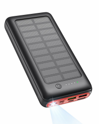 🌞 Solar Powerbank 27000mAh 22,5W PD20W Power Bank 📱 Schnell Aufladende für iPhone 🏕️ Camping Outdoor Angebot bei HelloDeals