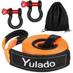 Yulado Abschleppseil Auto 10T, 5m x 5cm Abschleppgurt 🚗 Angebot bei HelloDeals