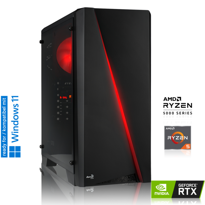 GAMING PC AMD Ryzen 5 5500 6x 3.60GHz | 16GB DDR4 | RTX 3060 12GB | 500GB M.2 SSD