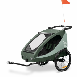 🚴‍♂️ Hauck Fahrradanhänger & Kinderwagen Dryk Duo Plus 🚼 Angebot bei HelloDeals