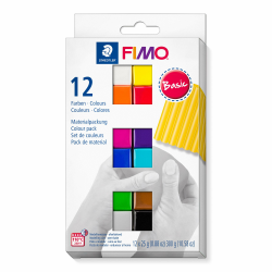 🎨 STAEDTLER FIMO soft Modelliermasse - 12 Halbblöcke á 25g Angebot bei HelloDeals