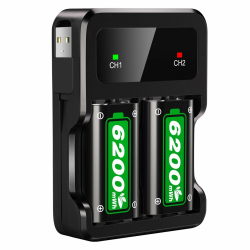 2 x 6200mWh Akku für Xbox One/Xbox Series X/Series S/Xbox One X/S Controller Angebot bei HelloDeals