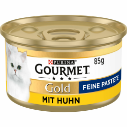🐱🥘 PURINA GOURMET Gold Feine Pastete Katzenfutter nass, mit Huhn, 12er Pack (12 x 85g) - Angebot! Angebot bei HelloDeals