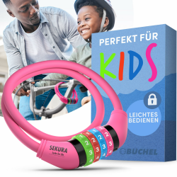 Büchel Fahrradschloss Kinder 🚲 Farbenfroh und ohne Schlüssel Angebot bei HelloDeals