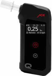 🚗🍻 ACE Q Alkoholtester - Promilletester mit Speicher und OLED-Display Angebot bei HelloDeals