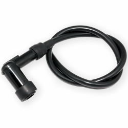 🔥 Easyboost Zündkerzenstecker Schwarz Hochspannungszündkerze Kabel 50cm für Roller Vespa Motorrad Aerox Jog-R Stunt Nitro AM6 Derbi Rasenmäher Motorsäge Bürstenschneider Kettensäge Angebot bei HelloDeals