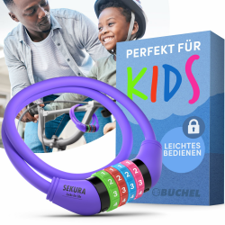 🚴‍♂️ Büchel Fahrradschloss Kinder | Farbenfroh und ohne Schlüssel 🌈 Angebot bei HelloDeals