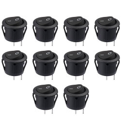 🔴🚗 Kundorf 10pcs Kippschalter 12v rund einrastbare mit Selbsthemmung runde 2 polig Schalter Wippschalter 12V DC 20A Schalter Truck Trailer Auto KFZ Button für Abschleppwagen PKW Truck Jeep Angebot bei HelloDeals