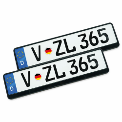 VZL Kennzeichenhalter für Autos | Nummernschildhalterung Auto | 2X Kennzeichenhalterung Angebot bei HelloDeals