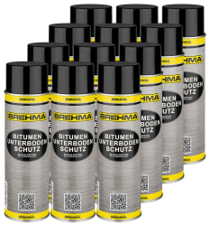 🔥 BREHMA 12x Bitumen Unterbodenschutz Black Edition 500ml 🔥 Angebot bei HelloDeals