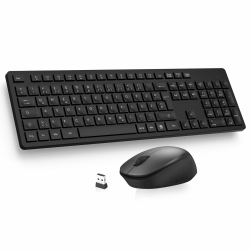 🔥 Reduziert! LeadsaiL K786 Tastatur Maus Set Kabellose - QWERTZ Deutsches Layout Funktastatur mit Maus 🖱️ Angebot bei HelloDeals