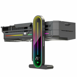 Baotkere Höhenverstellbarer RGB-GPU-Ständer mit Temperaturanzeige 🌡️ Angebot bei HelloDeals