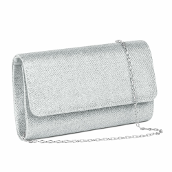 Glitzernde Envelope Kettentasche für Damen - Silber Angebot bei HelloDeals
