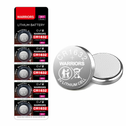🔋 Warriors 5X 1632 Batterie Knopfzellen CR1632 Batterien 3V - Top-Qualität! ⌚🔋🖥️ Angebot bei HelloDeals
