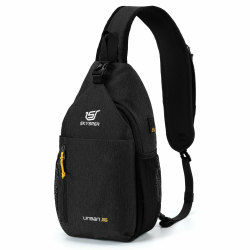 🎒 SKYSPER Schultertasche Brusttasche 🌲 Leichte Sling Bag Klein Wasserfest Crossbody Umhängetasche zum Wandern Outdoor Sports Reise Angebot bei HelloDeals