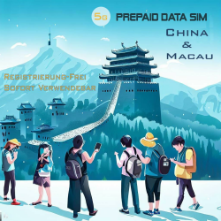China 5G und Macau 4G Prepaid Internet SIM-Karte 📶🇨🇳 Angebot bei HelloDeals