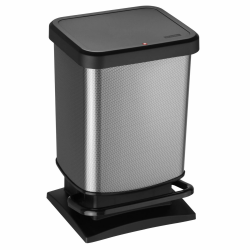 Rotho Paso Mülleimer 20l mit Pedal und Deckel, Kunststoff (PP) BPA-frei, carbonmetallic 😍🗑️ Angebot bei HelloDeals