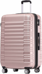 🌟👜 BEIBYE 2088 Zwillingsrollen Reisekoffer Koffer Trolleys Hartschale M-L-XL-Set in 15 Farben, Erweiterbar (Rosagold, M) 🛍️ Angebot bei HelloDeals