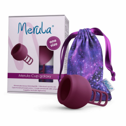 Sonderangebot: Merula Cup Galaxy (Violett) - Menstruationstasse 🌌 Angebot bei HelloDeals