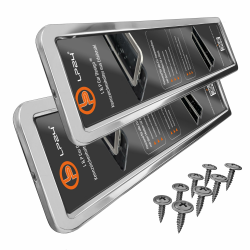 🚗 2X Auto Kennzeichenhalter 100% Edelstahl poliert 🚗 Angebot bei HelloDeals