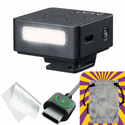 📸 Godox IM20 Mini Kamerablitz: Warnung zur Kamerakompatibilität, volle manuelle Bedienung, ideal für kurze Objektive Angebot bei HelloDeals