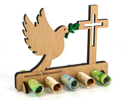 🎁 Geschenkota - Originelle Kommunion Geburtstag Geldgeschenk Holz 🎉 Angebot bei HelloDeals